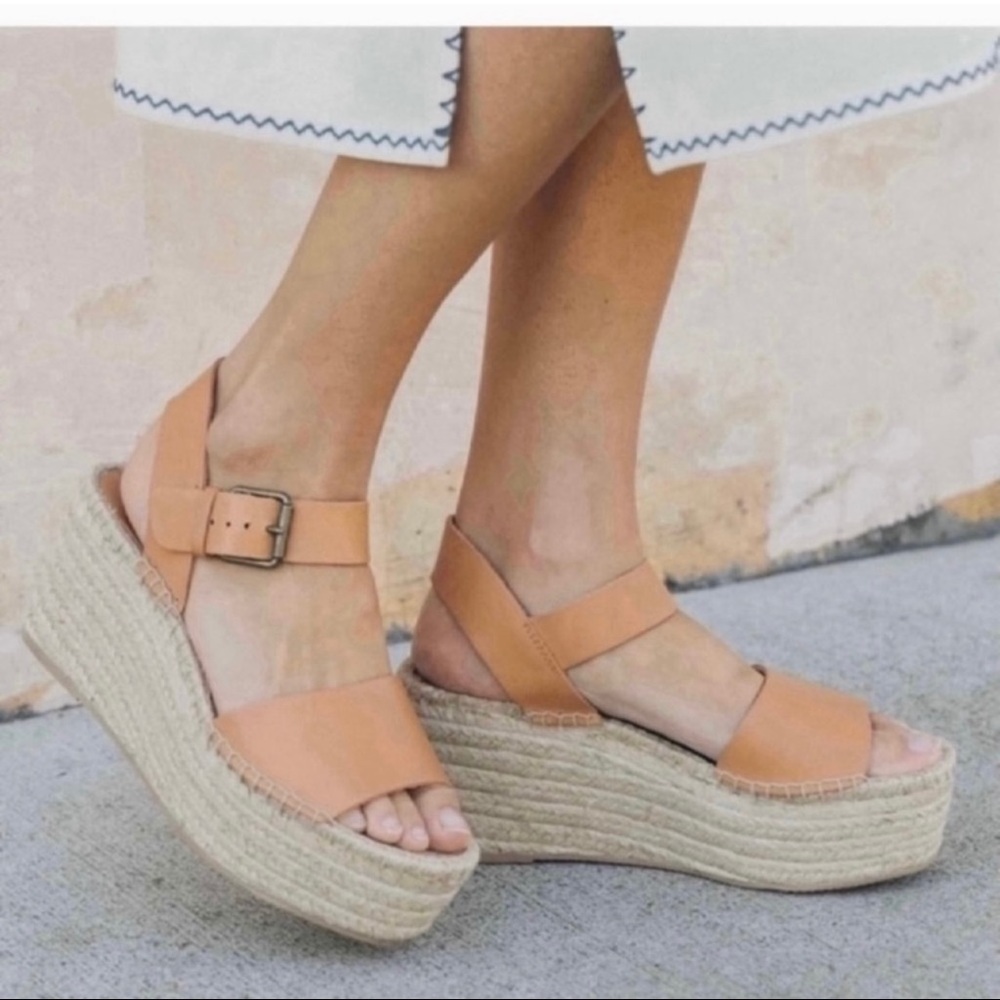 Soludos Minorca High Platform Sandal Nude US 9.5